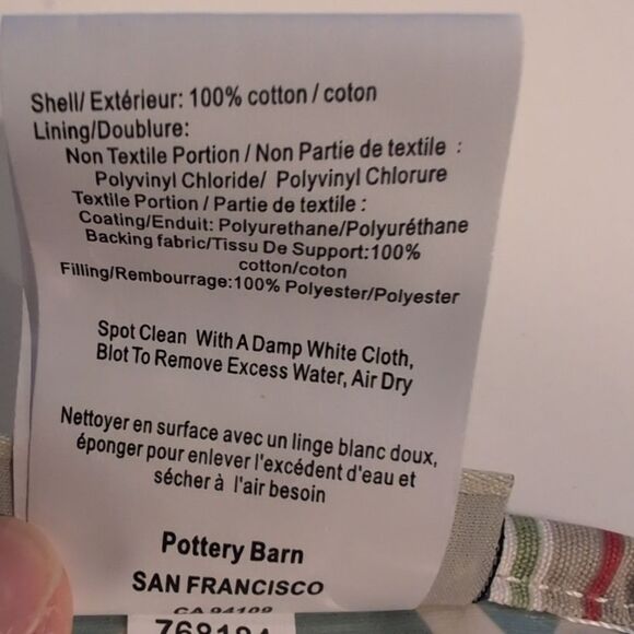 Pottery Barn Mixed Stripe Jewelry Roll Travel Organizer Bag - Picture 3 of 6